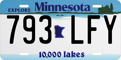 MN license plate 793LFY