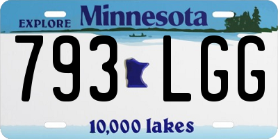 MN license plate 793LGG