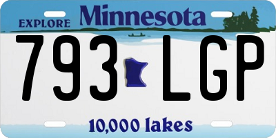 MN license plate 793LGP