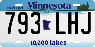 MN license plate 793LHJ