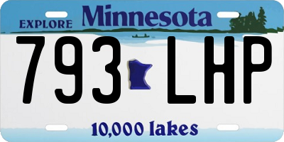 MN license plate 793LHP