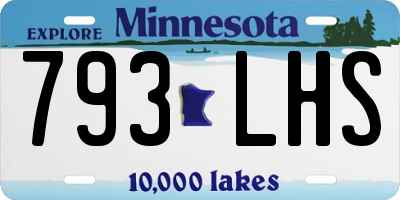 MN license plate 793LHS