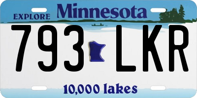 MN license plate 793LKR