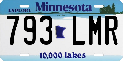 MN license plate 793LMR