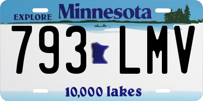 MN license plate 793LMV