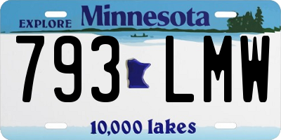 MN license plate 793LMW