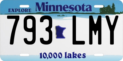 MN license plate 793LMY
