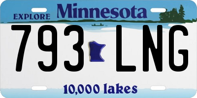 MN license plate 793LNG