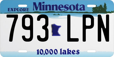 MN license plate 793LPN