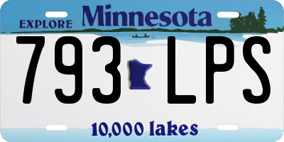MN license plate 793LPS