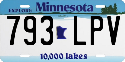 MN license plate 793LPV
