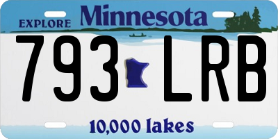 MN license plate 793LRB