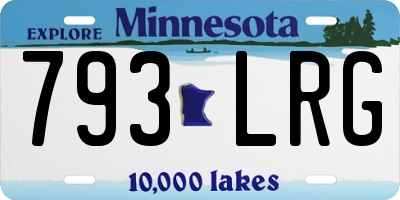 MN license plate 793LRG