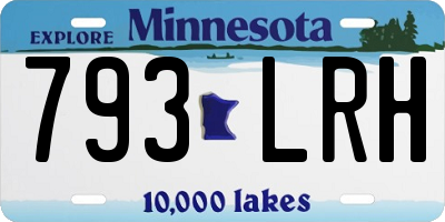 MN license plate 793LRH