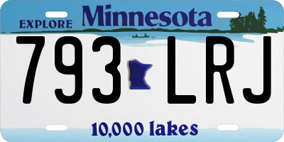 MN license plate 793LRJ