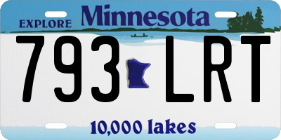 MN license plate 793LRT