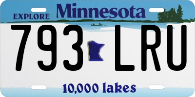 MN license plate 793LRU