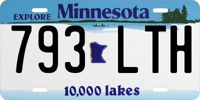 MN license plate 793LTH