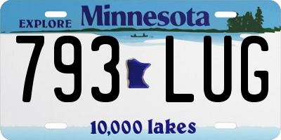 MN license plate 793LUG