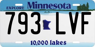 MN license plate 793LVF
