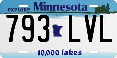 MN license plate 793LVL