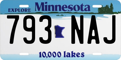 MN license plate 793NAJ