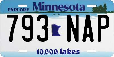 MN license plate 793NAP