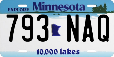 MN license plate 793NAQ