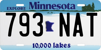 MN license plate 793NAT
