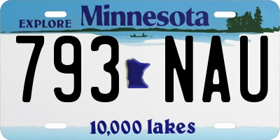MN license plate 793NAU