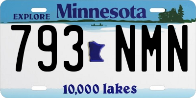 MN license plate 793NMN