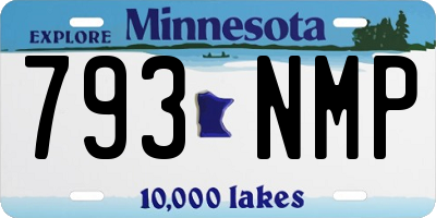 MN license plate 793NMP