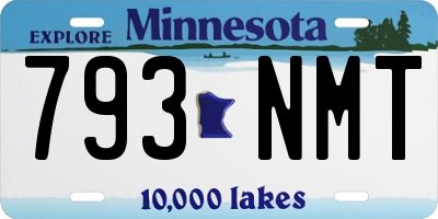 MN license plate 793NMT