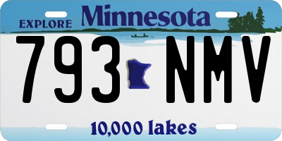 MN license plate 793NMV