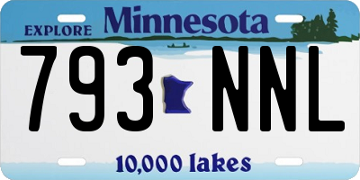 MN license plate 793NNL