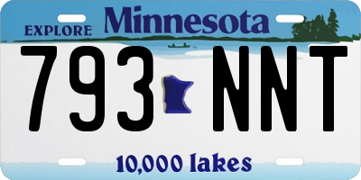 MN license plate 793NNT