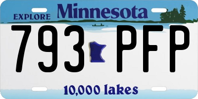 MN license plate 793PFP