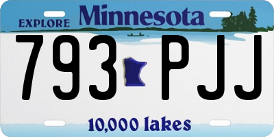 MN license plate 793PJJ