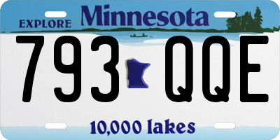 MN license plate 793QQE