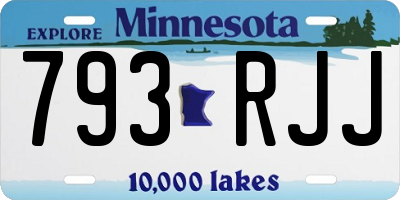 MN license plate 793RJJ