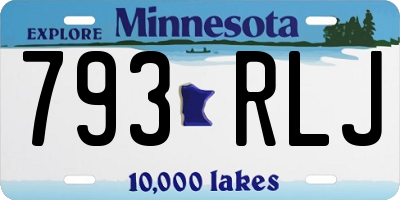 MN license plate 793RLJ