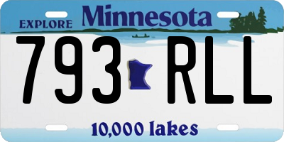 MN license plate 793RLL