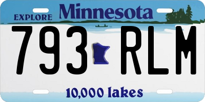 MN license plate 793RLM