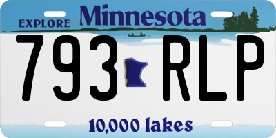 MN license plate 793RLP