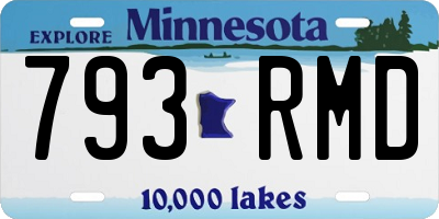MN license plate 793RMD
