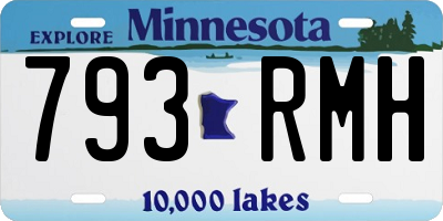 MN license plate 793RMH