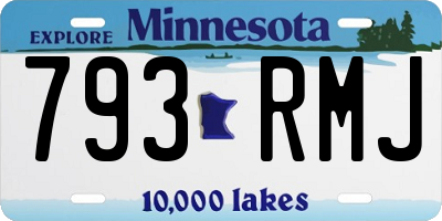 MN license plate 793RMJ
