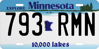 MN license plate 793RMN