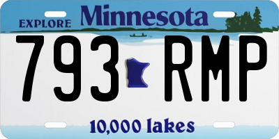 MN license plate 793RMP