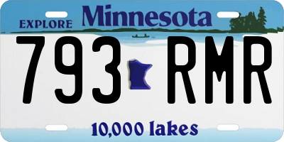 MN license plate 793RMR